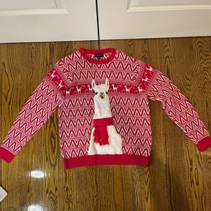 Cute llama Christmas sweater
